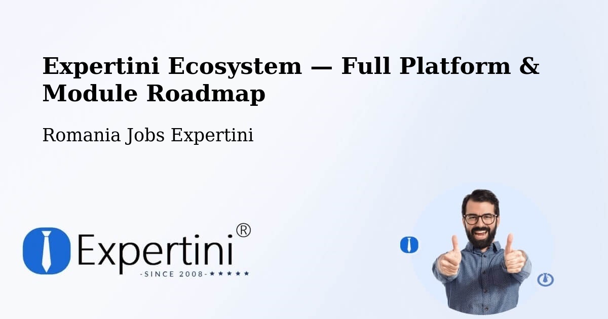 Expertini Ecosystem — Full Platform & Module Roadmap – Măicăneşti